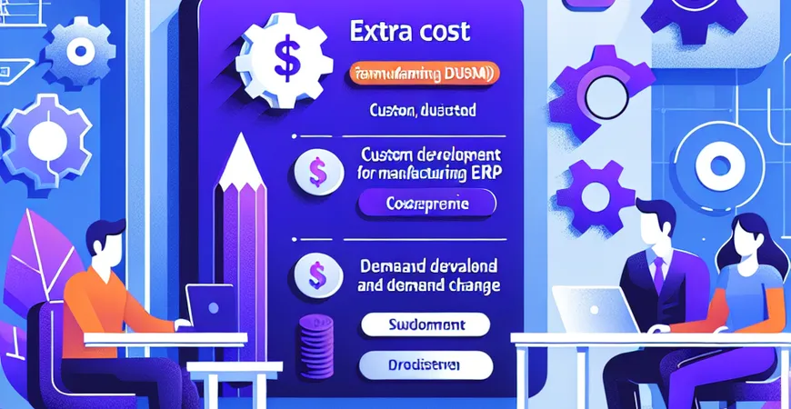  制造业ERP定制开发要加钱？需求变更与二次开发的额外成本指南  